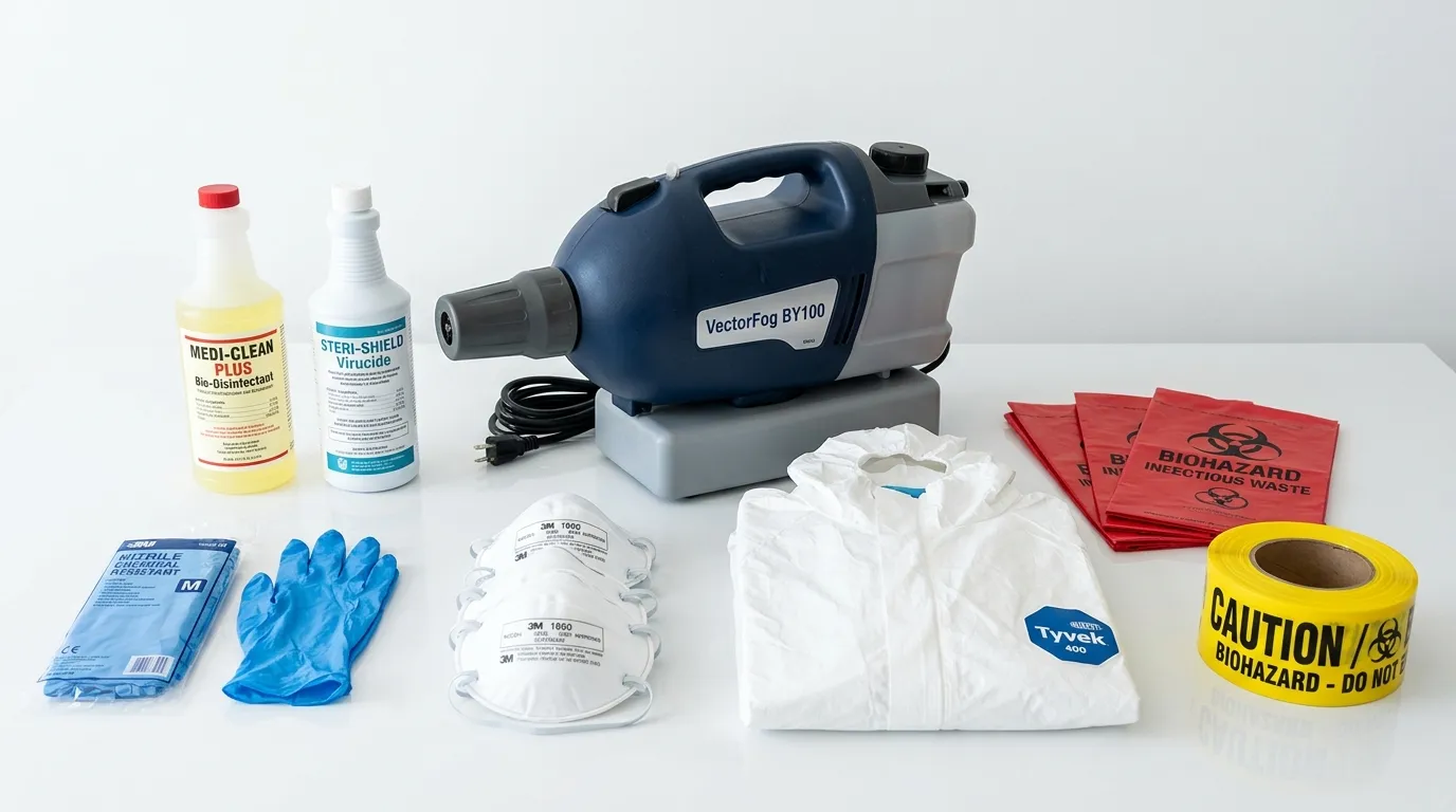 Professional biohazard remediation crew working in Brooklyn Heights