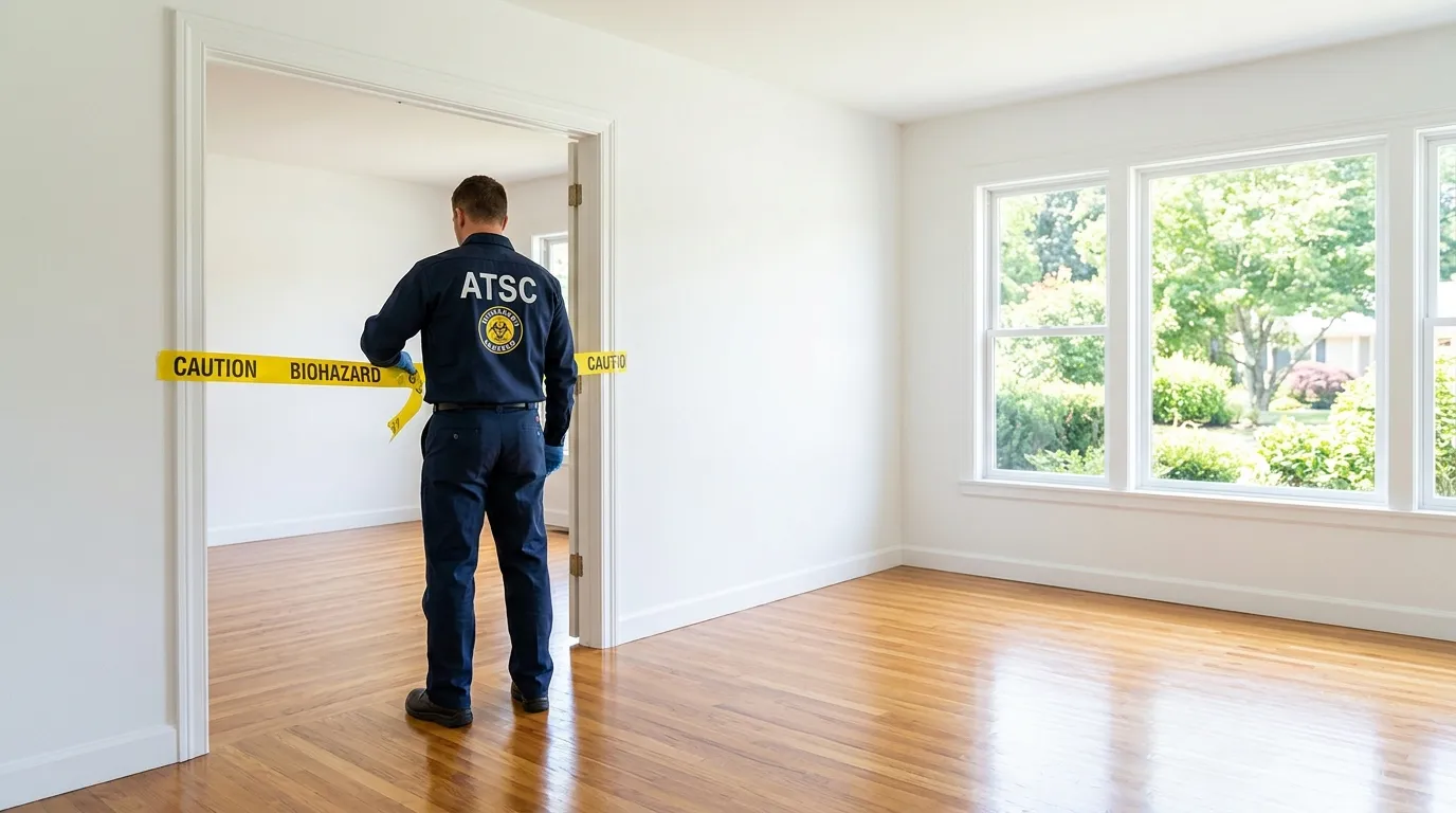 Certified biohazard cleanup crew performing Decomposition Cleanup in Brooklyn Heights